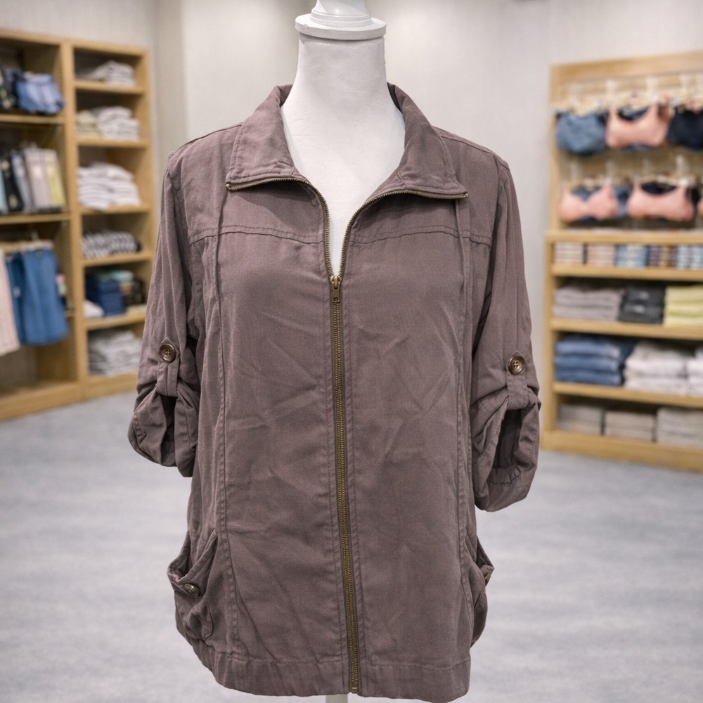 Rag & Bone Taupe Utility Jacket 2X